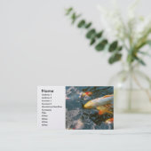 Dier - Vissen - Bestemd geluk Visitekaartje (Staand voorkant)