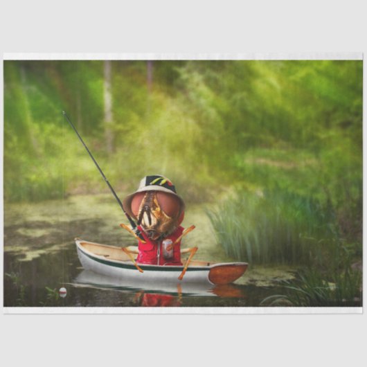 Dier - Vliegen - Flyfishing Tissuepapier (Voorkant)