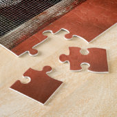 Dier - Vogel - Kip in een raam Legpuzzel (Zijkant)