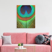 Dier - Vogel - Pauwveer Canvas Afdruk (Insitu (Woonkamer))