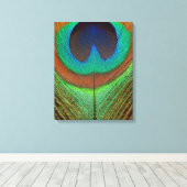 Dier - Vogel - Pauwveer Canvas Afdruk (Insitu (Houten vloer))