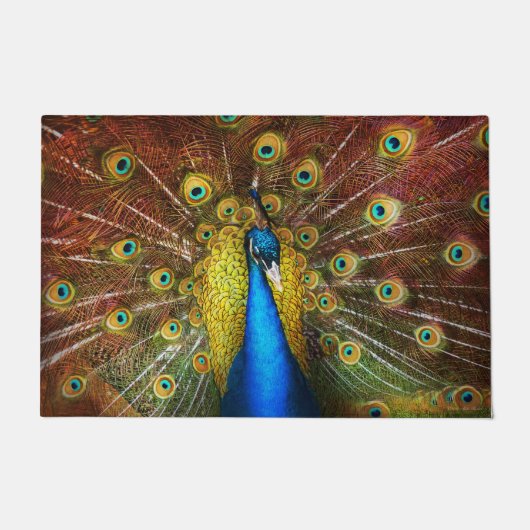 Dier - Vogel - Peacock trots Deurmat (Voorkant)