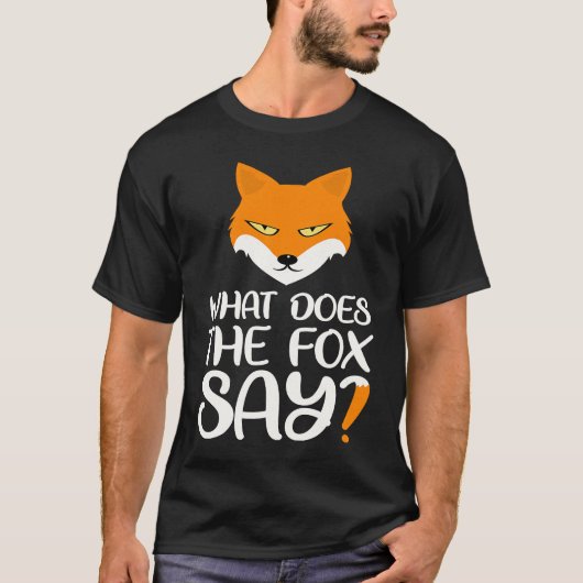 Dier Wat zegt de Fox over Foxes Meme T-shirt (Voorkant)