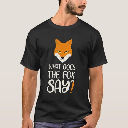 Dier Wat zegt de vos Vossen Meme T-shirt (Voorkant)