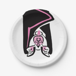 Dier - Wildlife - Cool Black BAT- Party Papieren Bordje