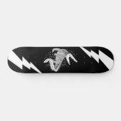 Dier Witte Silhouet - Krokodil Persoonlijk Skateboard (Horizontaal)