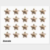Dier Wolf Vrede Liefde Wild Land Natuur Ster Sticker (Vel)