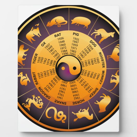 Dier Yin Yang Fotoplaat (Voorkant)