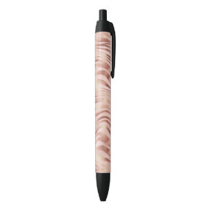 Dier zebra strepen helder roze goud brons zwarte inkt pen