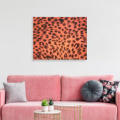 DIERAFDRUKKEN PINKEN CANVAS AFDRUK (Insitu (Woonkamer))