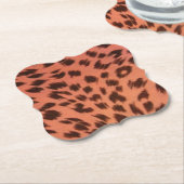 DIERAFDRUKKEN PINKEN KARTONNEN ONDERZETTERS (Gekanteld)