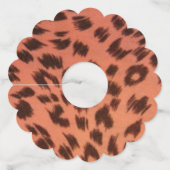 DIERAFDRUKKEN PINKEN WIJNGLASLABEL (Voorkant)