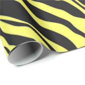 Dierafdrukken van gele en zwarte tijgerstrepen cadeaupapier (Rol Hoek)