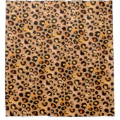 Dierafdrukken van luipaarden douchegordijn (Voorkant)