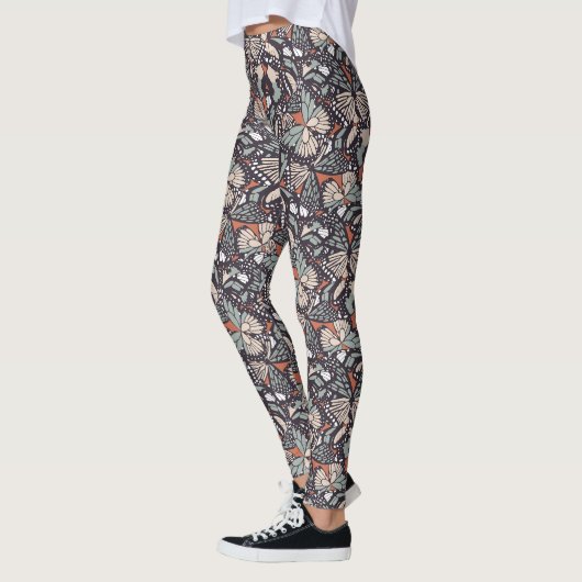 Dierafdrukken van Monarch-vlinder Leggings (Links)