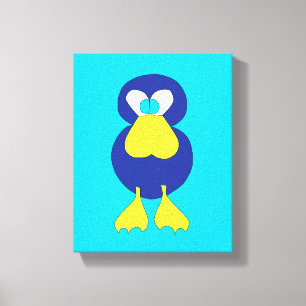 DIERAFDRUKKING / KANVAS VAN KUSTBLAUWE KAMPEN CANVAS AFDRUK
