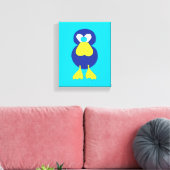 DIERAFDRUKKING / KANVAS VAN KUSTBLAUWE KAMPEN CANVAS AFDRUK (Insitu (Woonkamer))