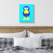 DIERAFDRUKKING / KANVAS VAN KUSTBLAUWE KAMPEN CANVAS AFDRUK (Insitu (Slaapkamer))