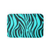 Dierafdrukpatroon Turquoise zebra Badmat (Voorkant)