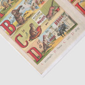 dieralfabet, geïllustreerd boek tissuepapier (Detail)