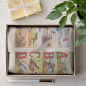 dieralfabet, geïllustreerd boek tissuepapier (Geschenk)