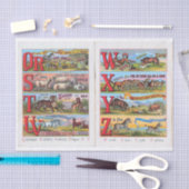 dieralfabet, geïllustreerd boekweefsel Pa Tissuepapier (Craft)