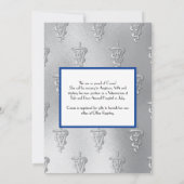 Dierarts Afstudeerdag Blauw Zilver Kaart (Achterkant)