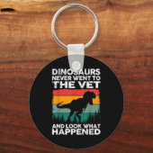 Dierarts Dinosaurus Grappige Dierenarts Leven Dier Sleutelhanger (Voorkant)
