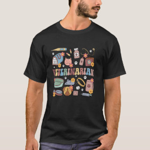 Dierarts Groovy Dierarts Waardering Veterinair T-shirt