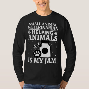 Dierarts voor Kleine Dieren Het Helpen van Dieren T-shirt