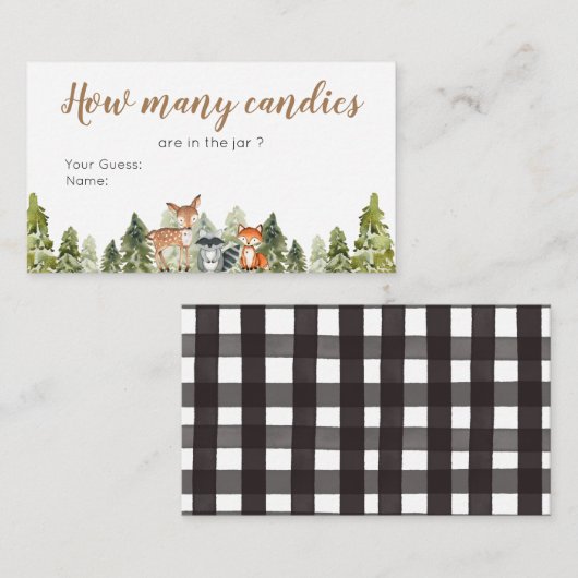 Dieravontuurcampagne Hoeveel Snoepjes Informatiekaartje (Voorkant / Achterkant)