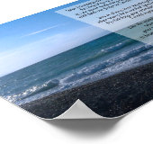 Dierbaarste Vriend Gedicht Bij de Zee Poster (Hoek)