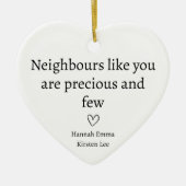 dierbare buur keramisch ornament (Voorkant)