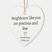 dierbare buur keramisch ornament (Links)