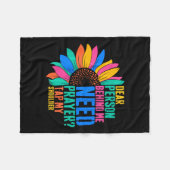 Dierbare persoon achter mij moet gebed tikken mijn fleece deken (Voorkant (Horizontaal))