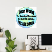 dierbare wereld poster (Thuiskantoor)