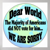 dierbare wereld poster (Voorkant)