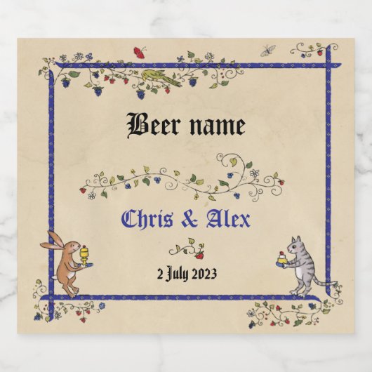 Dierbeenkrubberen etiket voor de medievlek (Enkel label)