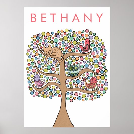 Dierboommeisjes Poster Wall Art (Voorkant)