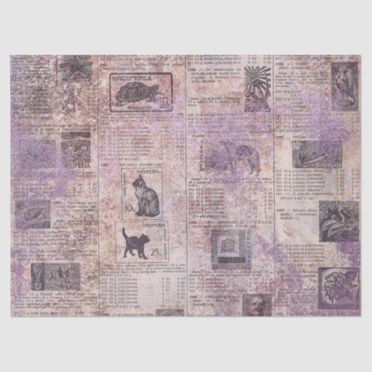 diercatalogus met lavender-ontkoppeling tissuepapier (Voorkant)