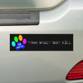 Diercruelheid bumpersticker Gij Zult Niet Doden (Op auto)