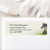 Dierdierenarts boerderij etiket (Insitu)