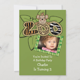 Dierdierentuin Birthday Party Kaart