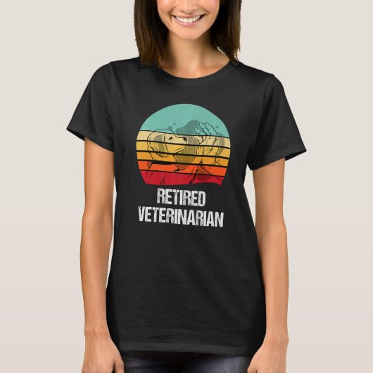 Dierdiergeneeskundige techniek in ruste t-shirt (Voorkant)
