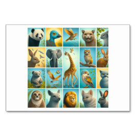 Dieren (动物 / dòng wù) - Chinese Flitskaarten Kaart