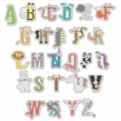 DIEREN A-Z STICKER (Voorkant)