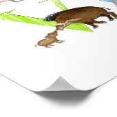 Dieren ABC-kinderkamerposter Poster (Hoek)