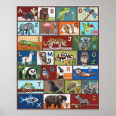 Dieren ABC Poster (Voorkant)