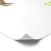 Dieren ABC V is voor Visayas wrattenzwijn afdruk Poster (Hoek)