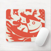 Dieren Abstract Mousepad Muismat (Met muis)